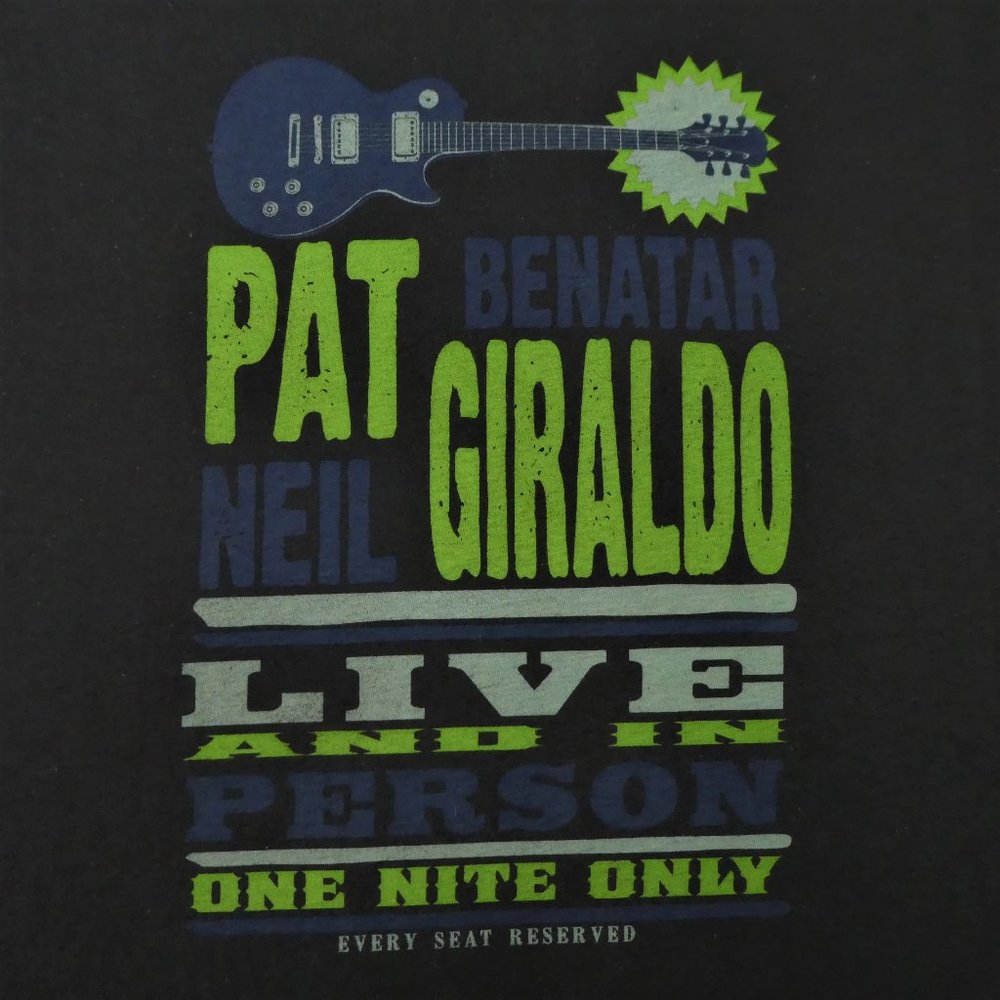 Band Tee Pat Benatar Neil Giraldo One Nite Only XL